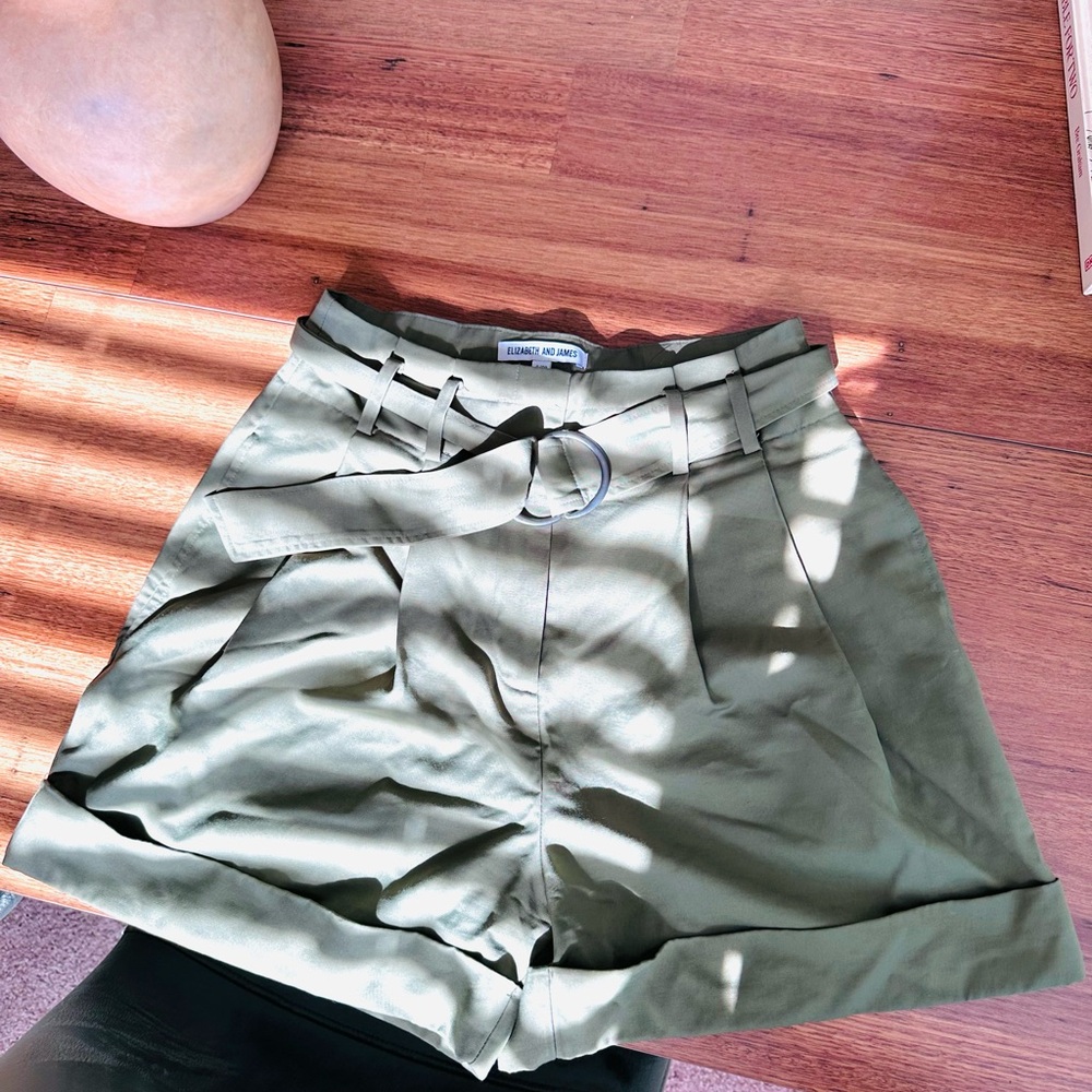 Elizabeth and James Sage High-Waisted Shorts